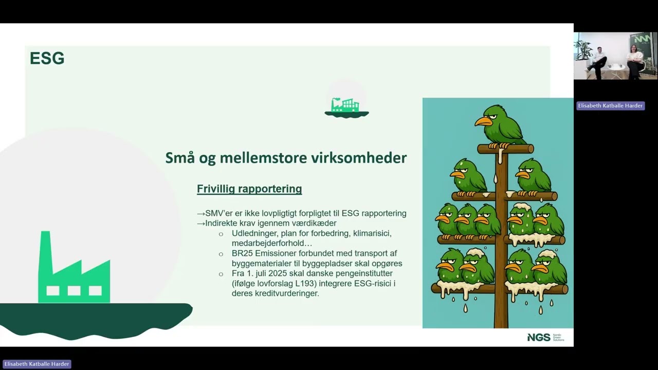 NGS webinar: ESG, VSME og klimaregnskab
