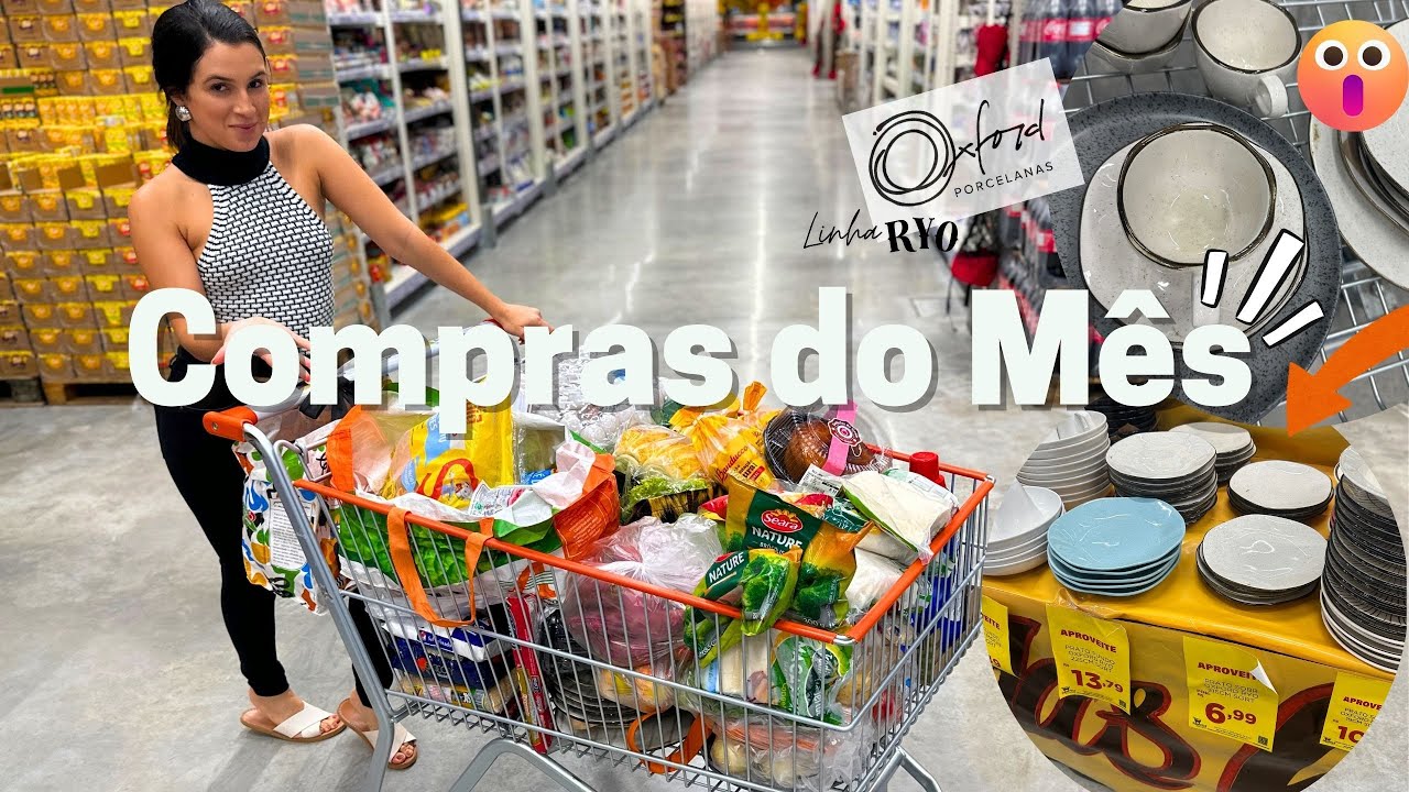 COMPRAS DO MÊS COMPLETA no Atacado • Maio | + Bazar OXFORD pratos, xícara e pires por R$ 9,90 BARATO