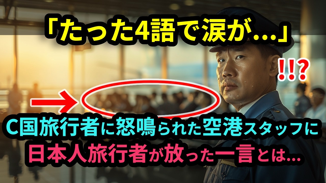 【海外の反応】「たった4語で涙が出た...」バンコク空港で6時間怒鳴られ続けたスタッフが日本人旅行者の一言に思わず泣いた理由...