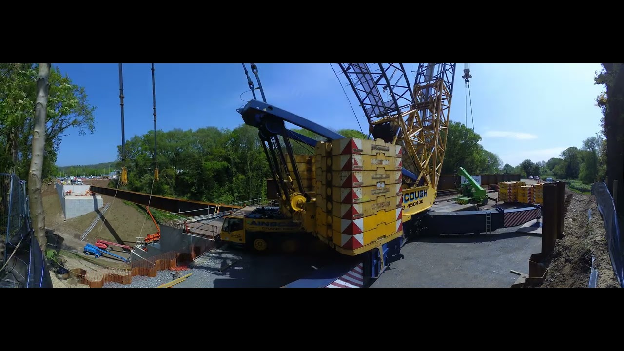 Walters - Velindre Enabling Works. Bridge Lift. May 2023