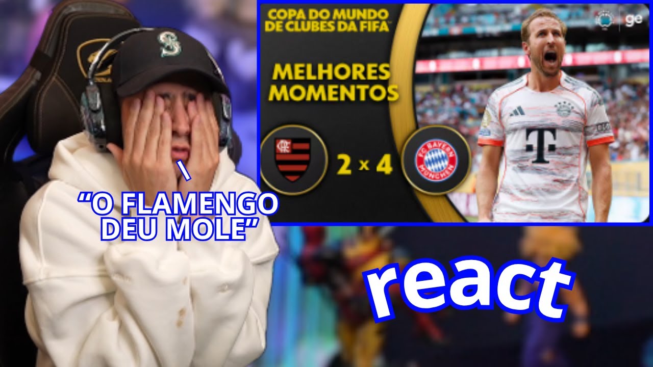 CORINGA REAGINDO FLAMENGO 2 X 4 BAYERN DE MUNIQUE | MOMENTOS