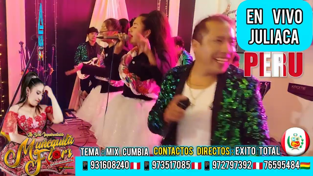 Muñequita flor de bolivia 🇧🇴 En vivo - Juliaca 🇵🇪 ✅Tema : celoso eres tu 💔 😭