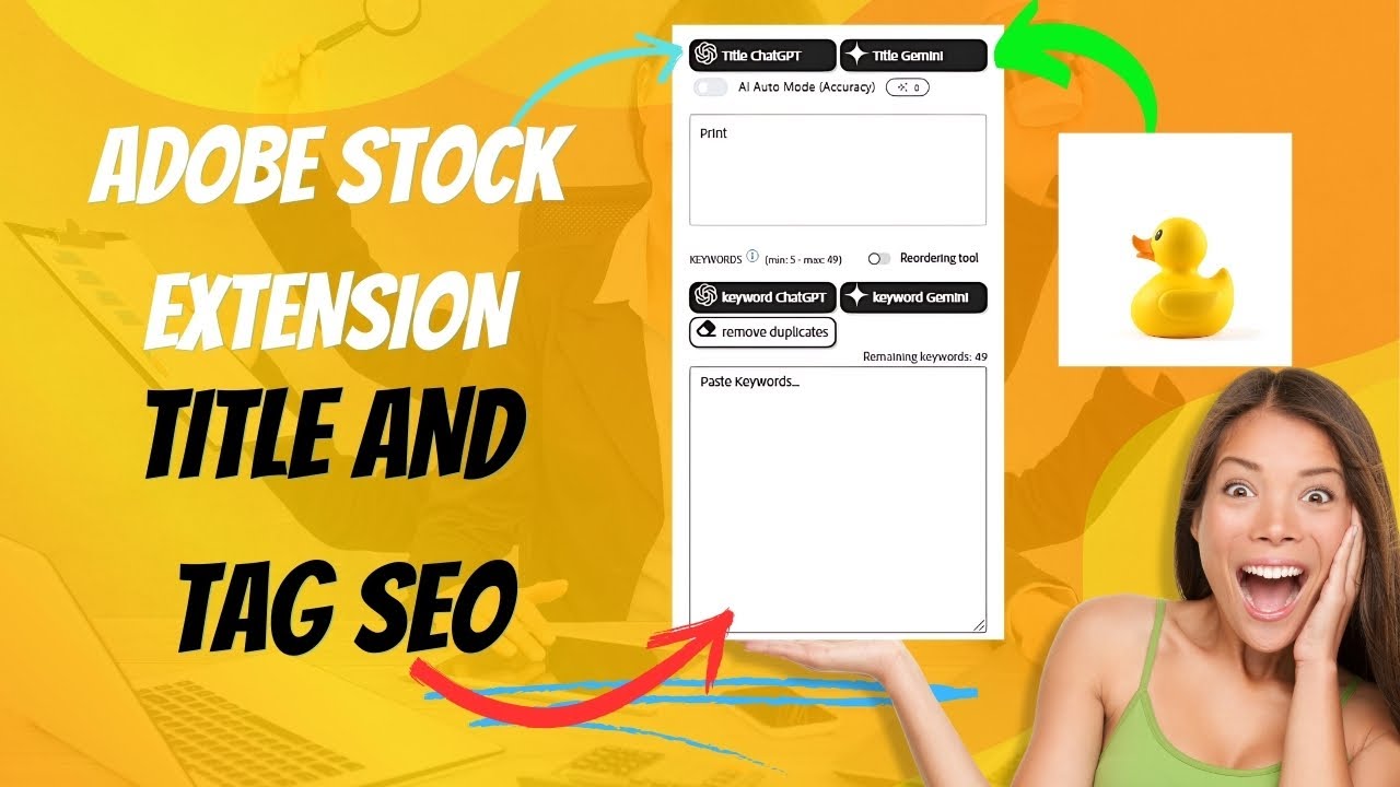 📈 Adobe Stock Extension for SEO | Best Title & Tag Generator! 🔥
