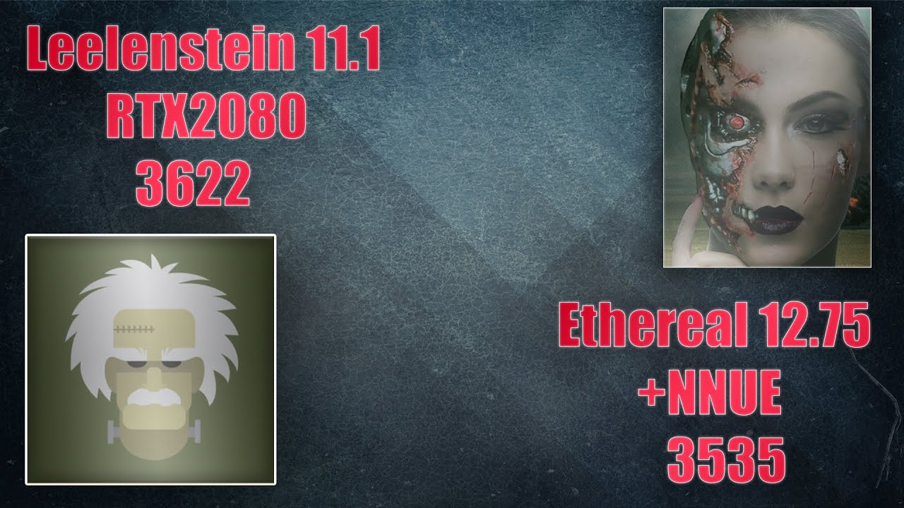 AI engines are Legends!! || Leelenstein 11.1 vs Ethereal 12.75+(NNUE)