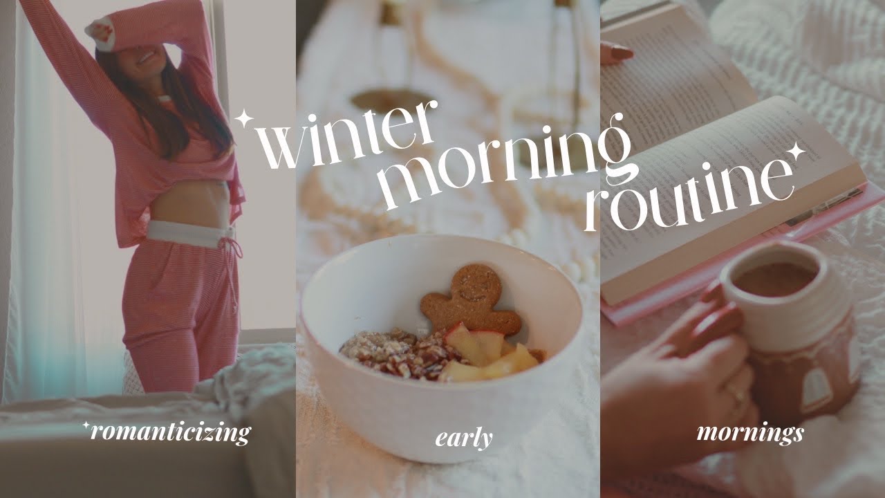 6 am winter morning routine ✨ how to romanticize your life (self-care habits) ~aesthetic~