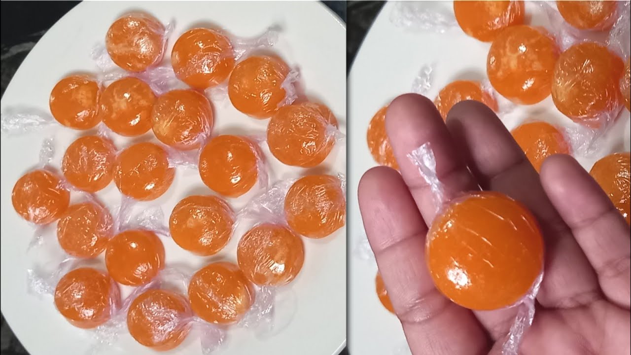 Orange Candy Recipe Without Candy Mould | Home Made Orange Candy Recipe | Yummy Recipes UK