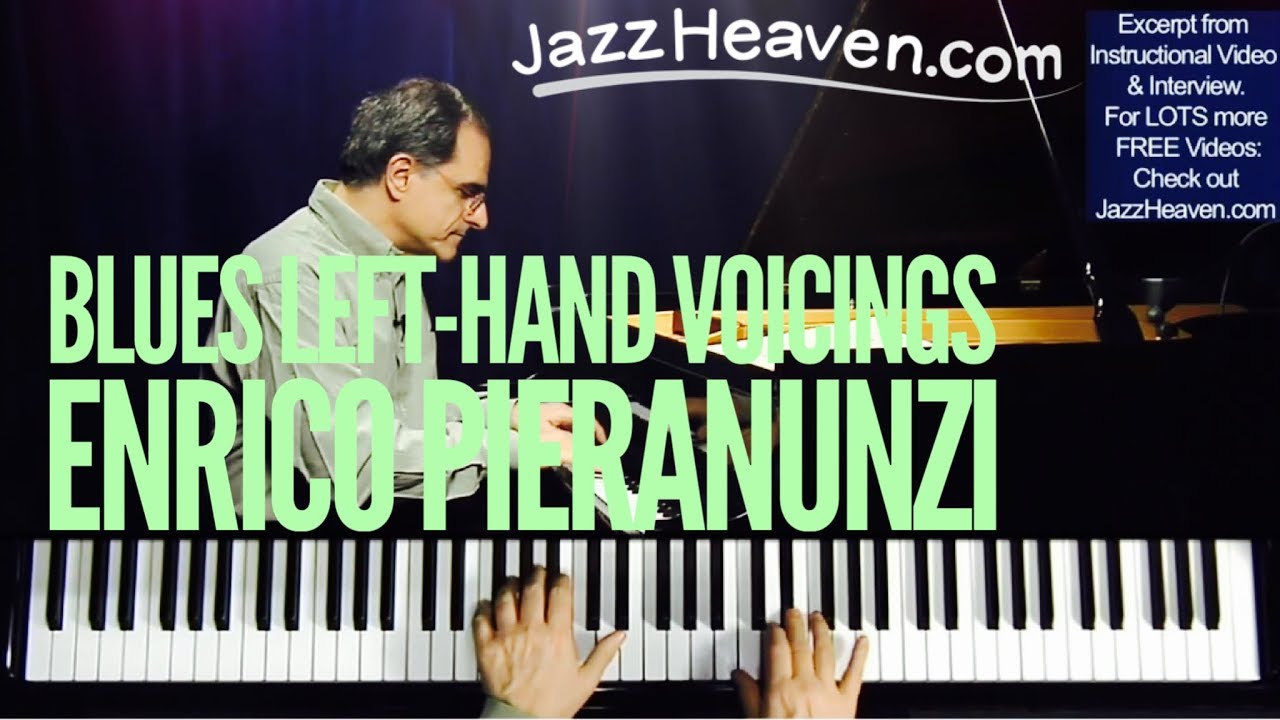 Enrico Pieranunzi Blues Left-Hand Voicings for Jazz Piano - JazzHeaven.com excerpt