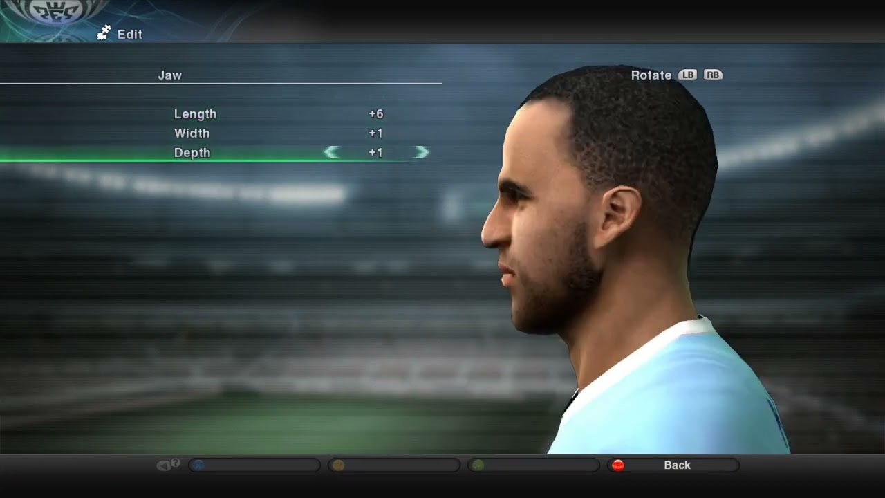 Kyle Walker pes 2011 build face