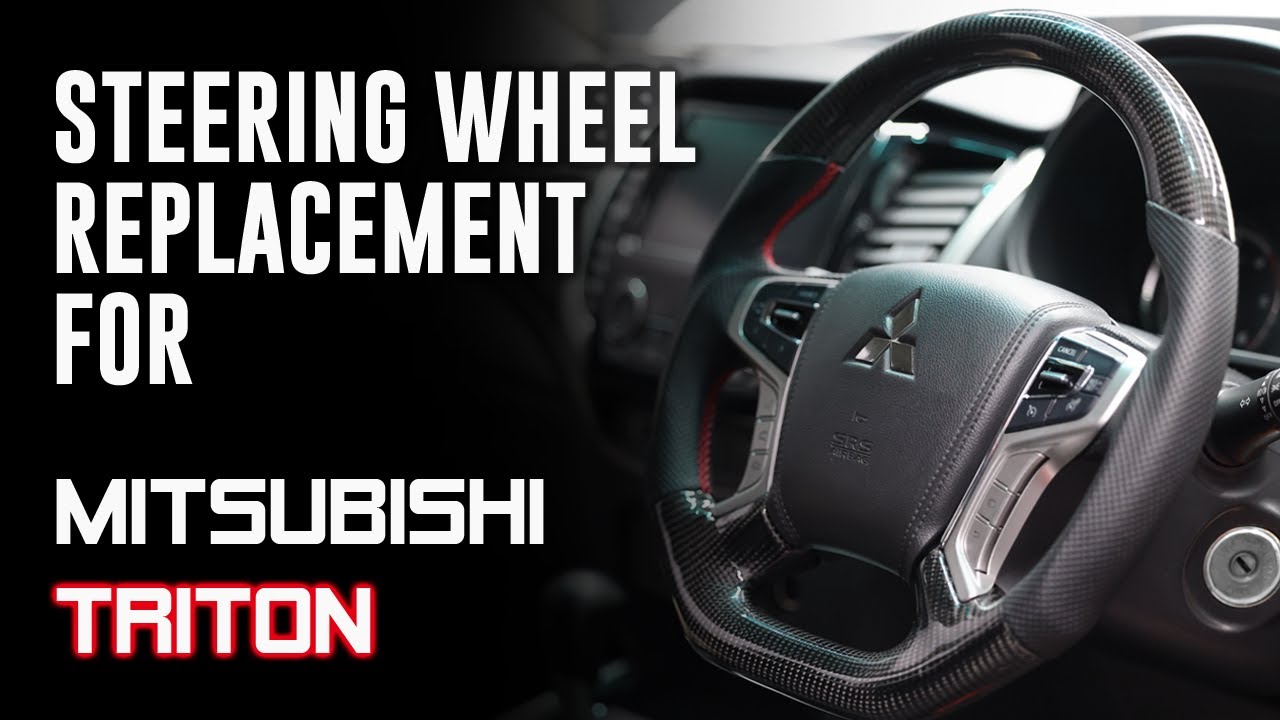 Mitsubishi Triton MQ MR Steering Wheel Removal and PVS Classic Carbon Steering Wheel Install Video