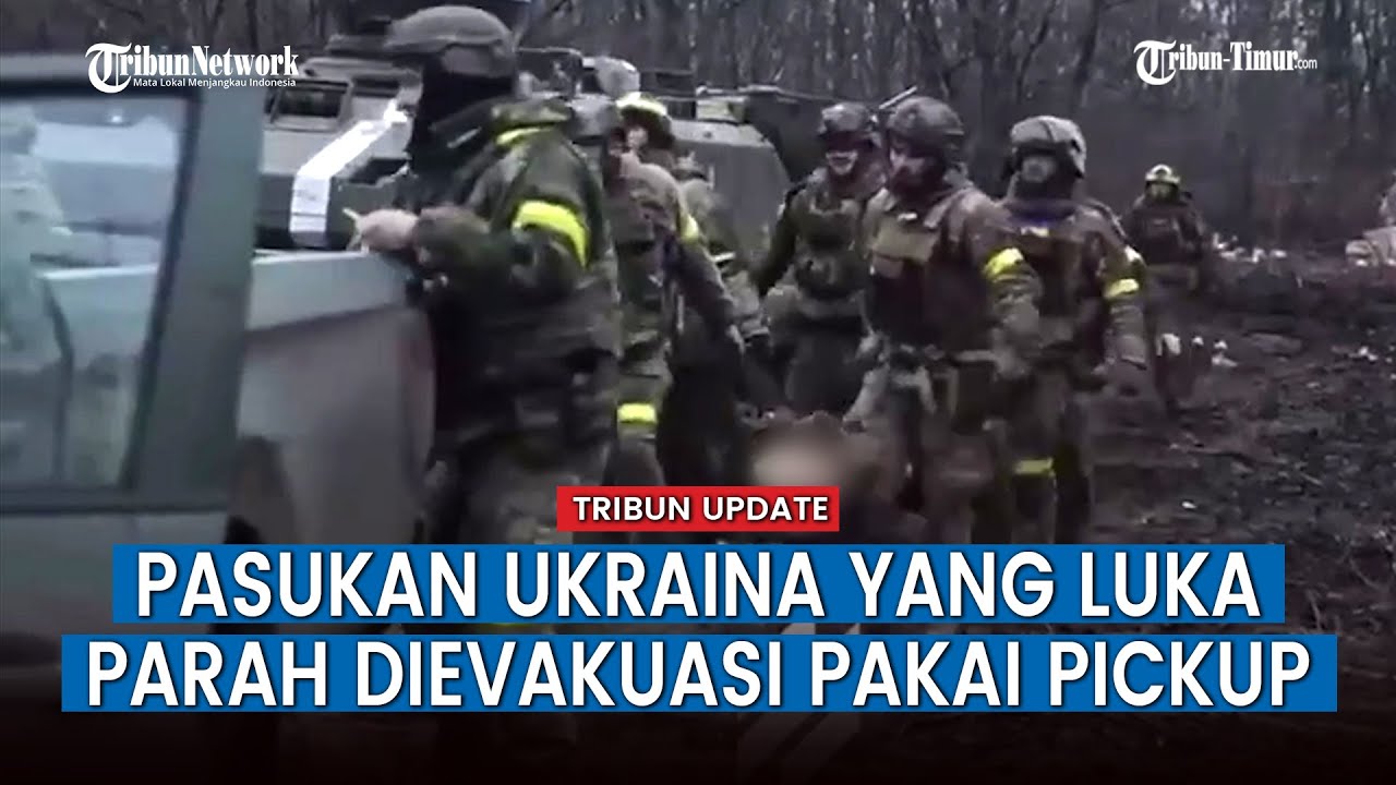 Pasukan Ukraina Evakuasi Rekannya yang Terluka Parah setelah Dihajar Habis-habisan Tentara Rusia