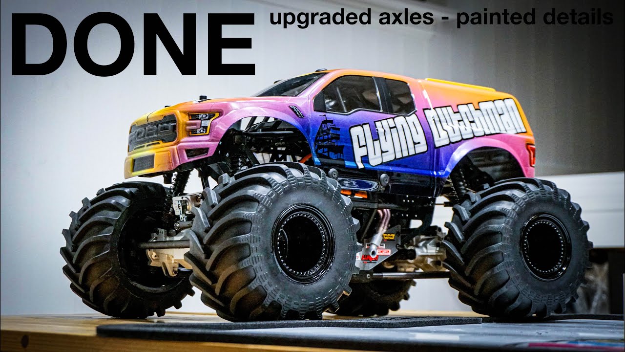 WILD LOSI LMT - Treal axles, wheel update & painted details