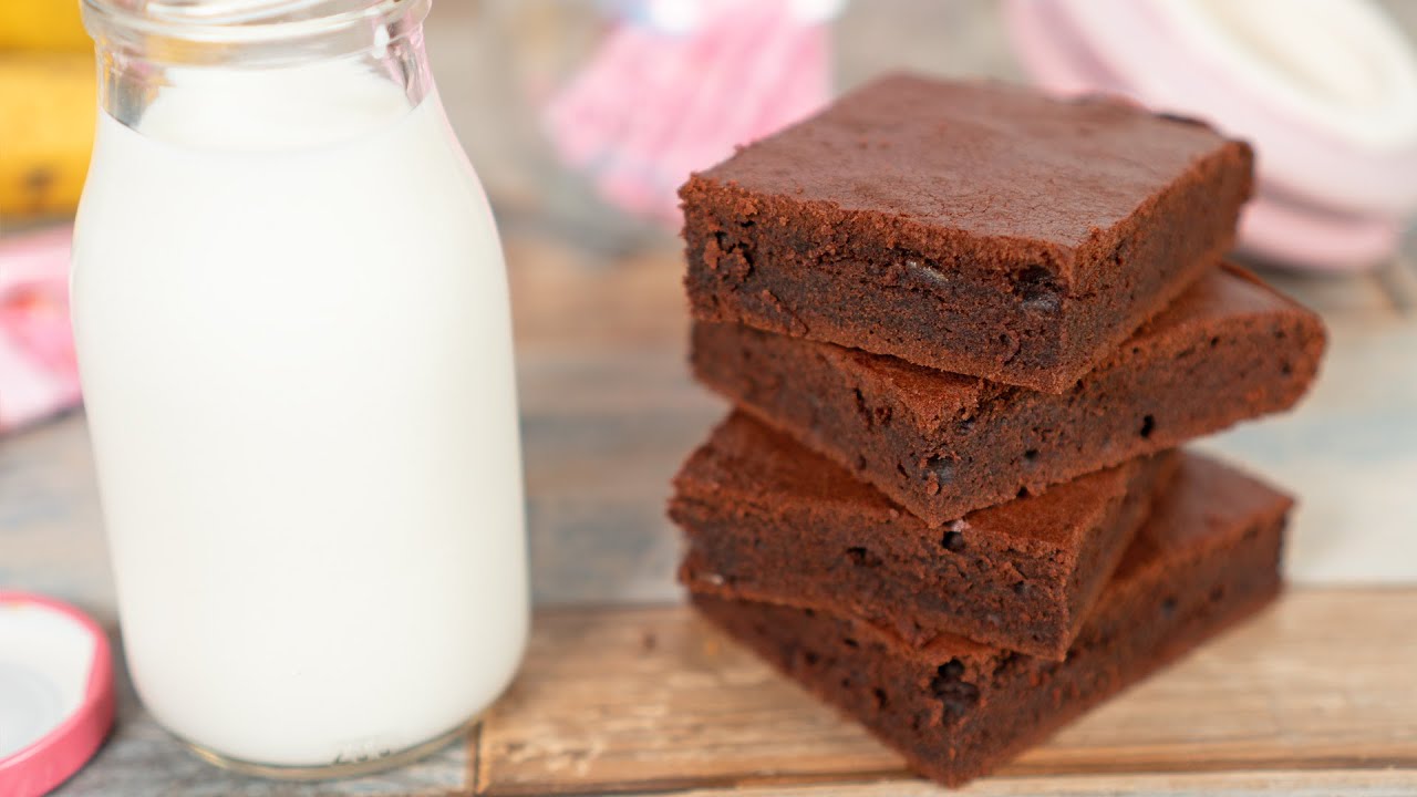 BROWNIE de CHOCOLATE Y PLÁTANO | Muy Fácil y Rápido