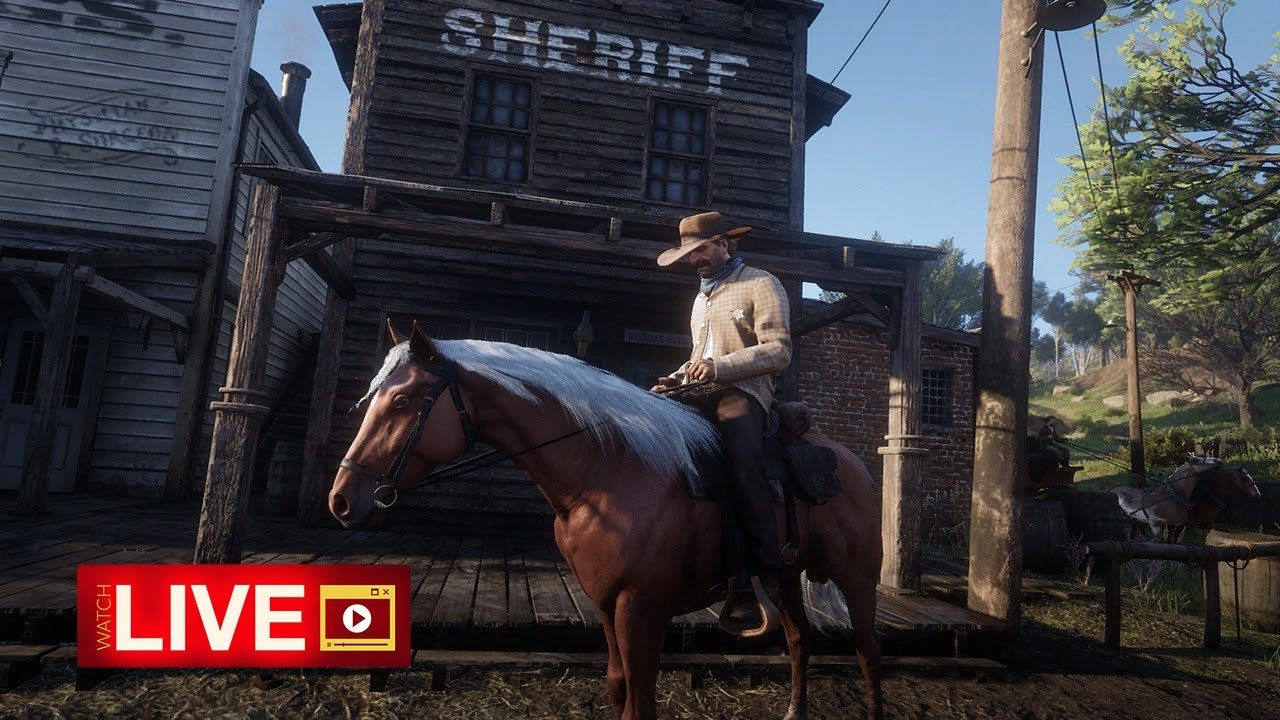 RDRFR LIVE - First Look - Playing as a Sheriff in RDR2