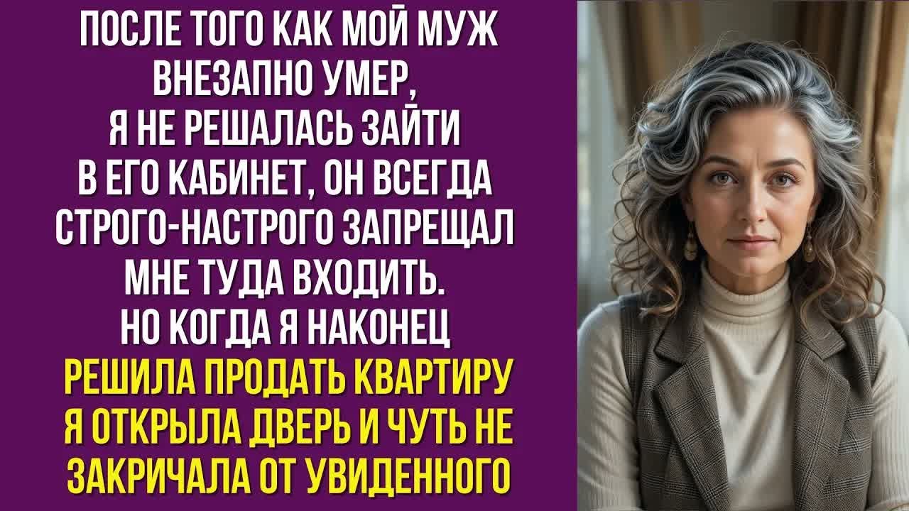 После того как мой муж внезапно умер, я не решалась зайти в его кабинет, он всегда строго-настрого