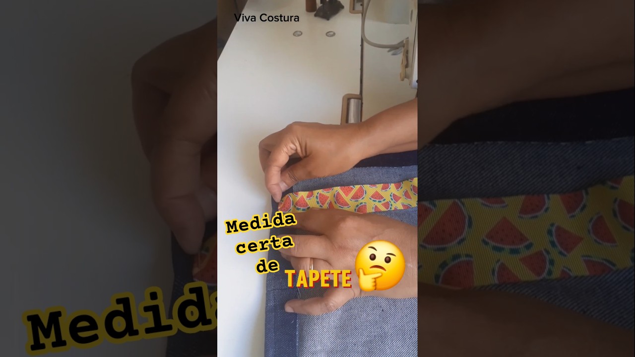 Costura de tapete,qual medida usar?🧵🤔