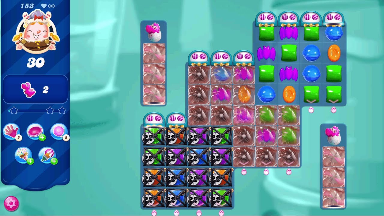 Candy Crush Saga LEVEL 153 | NO BOOSTERS (new version*)✔️