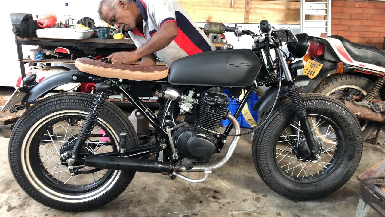 1979 CG125 Brat Style By  Old Skool Customs Sri Lanka !