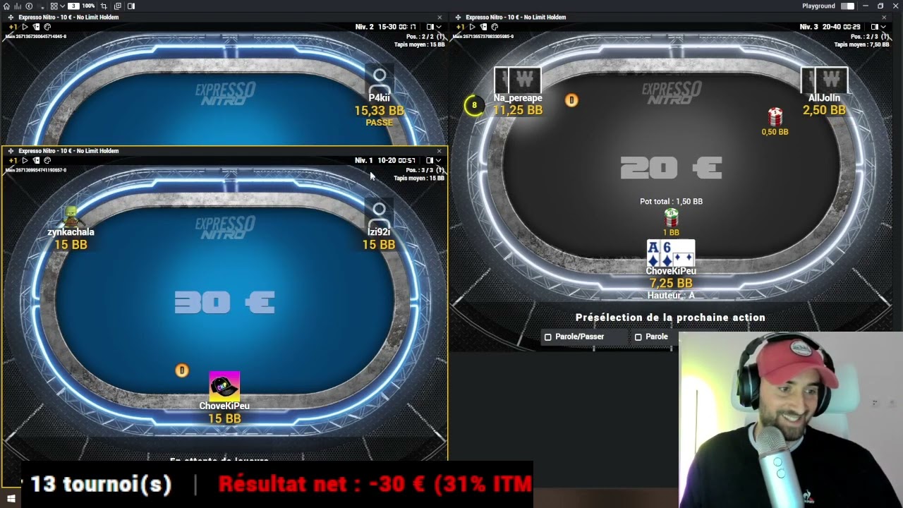 Session EXPRESSO NITRO 10 euros sur Winamax