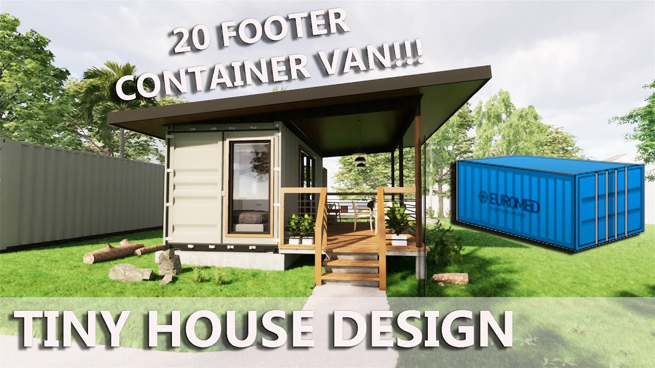 SMALL HOUSE DESIGN OF 20 FT. CONTAINER VAN TINY HOUSE