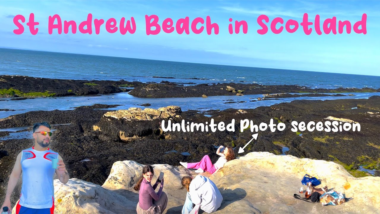 St Andrew Beach| West Sands Beach Near St Andrew In Scotland| St Andrew Castle