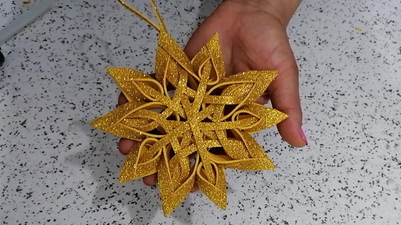 Stella di Natale /Decorazioni natalizie/Christmas Star /Diy crafts idee/Ornament Christmas