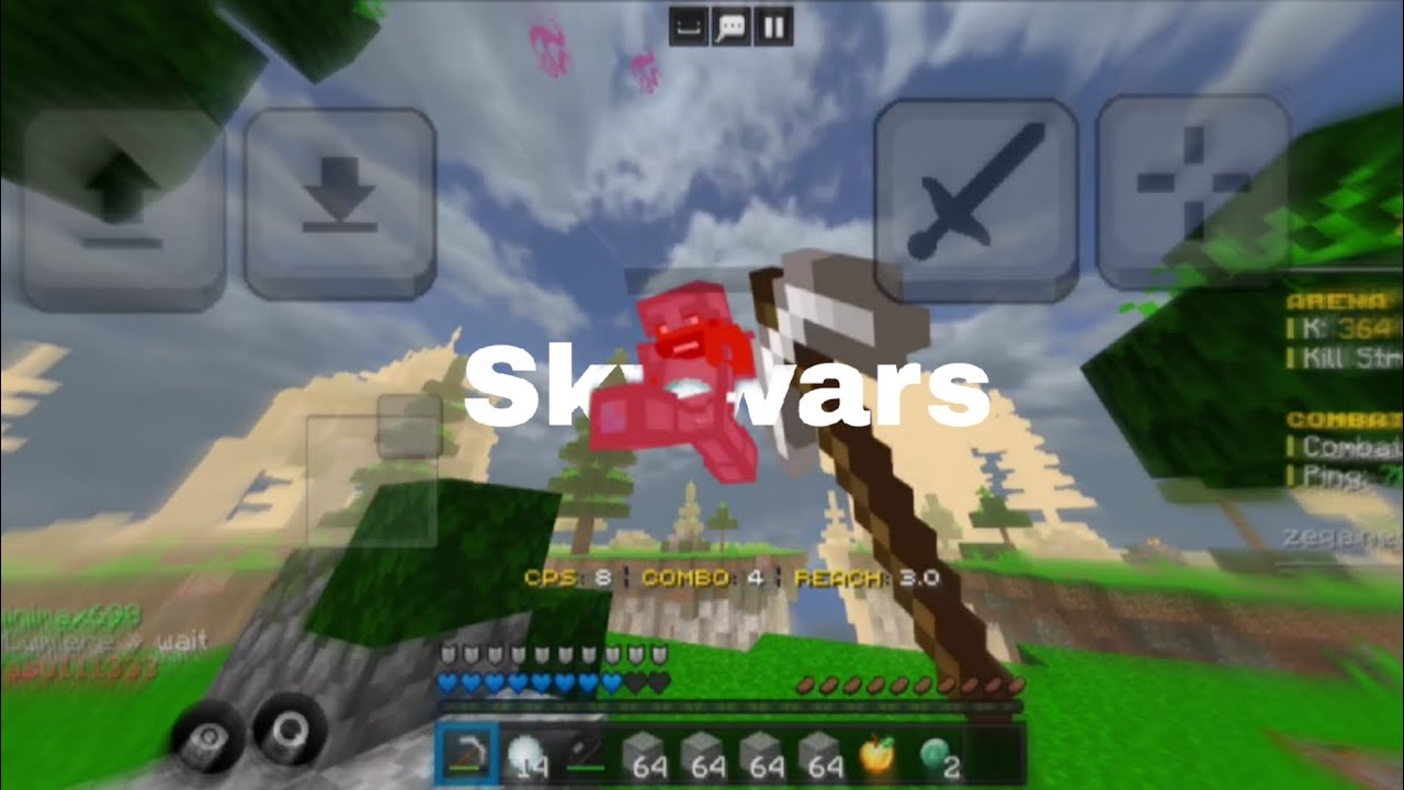 Minecraft Mobile Zeqa skywars 120 fps (unrust arc)