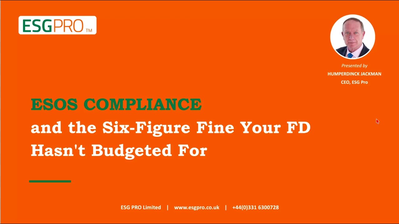 ESOS Compliance The Six Figure Fine Your FD Hasnt Budgeted For