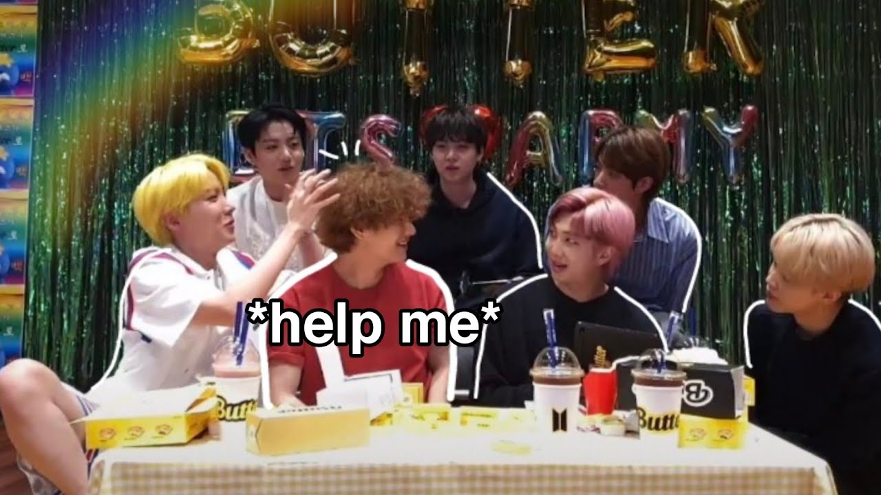 BTS не дают кудрявым волосам V дышать