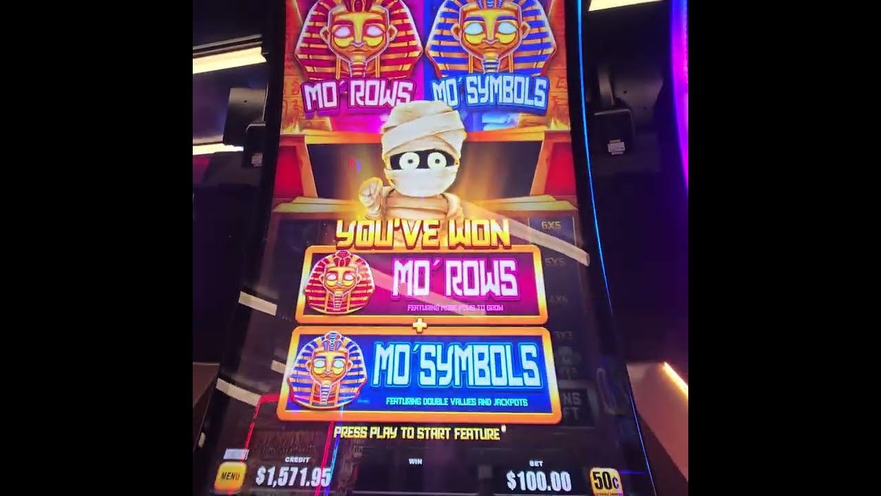 $100 BET MASSIVE #2 JACKPOT HANDPAY WIN MO MO MO MUMMY - MSC WORLD AMERICA CRUISE - 50 Cents Denom