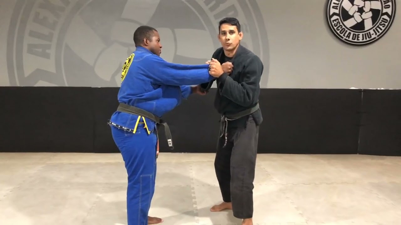 QUEDA COM PEGADA CRUZADA NA MANGA #bjj #jiujitsu #queda