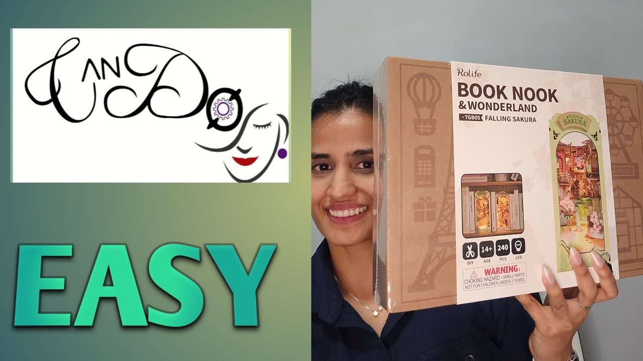 How To Make A Book Nook and Wonderland: Falling Sakura Step By Step - Time-lapse| Japanese Book Nook