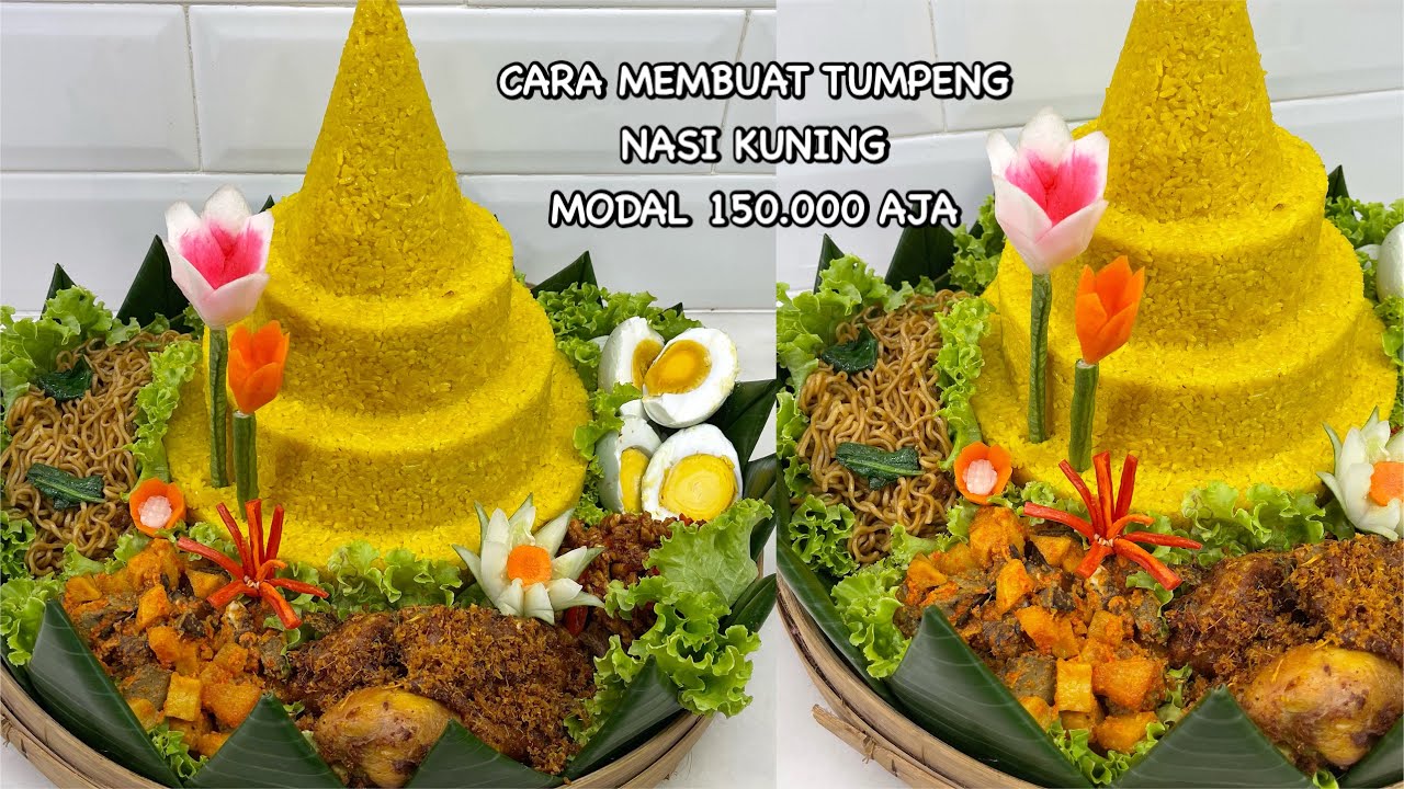 MODAL 150.000 aja sudah jadi tumpeng se cantik dan seenak ini | Beda dari yang lain