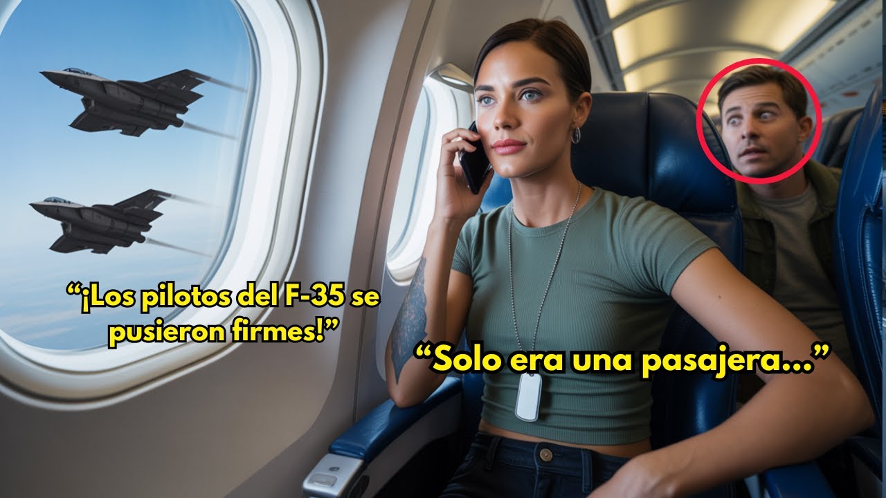 “Ella solo era una veterana en el asiento 25C — hasta que los pilotos de F-35 se pusieron firmes.”