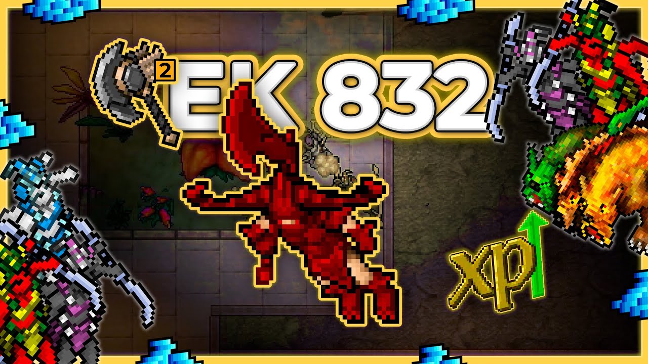EK 832 + ED Hunt True Asura 5.2kk /h Raw + 3kk Profit - Tibia Hunt [13.10] #tibia #tibiahunt