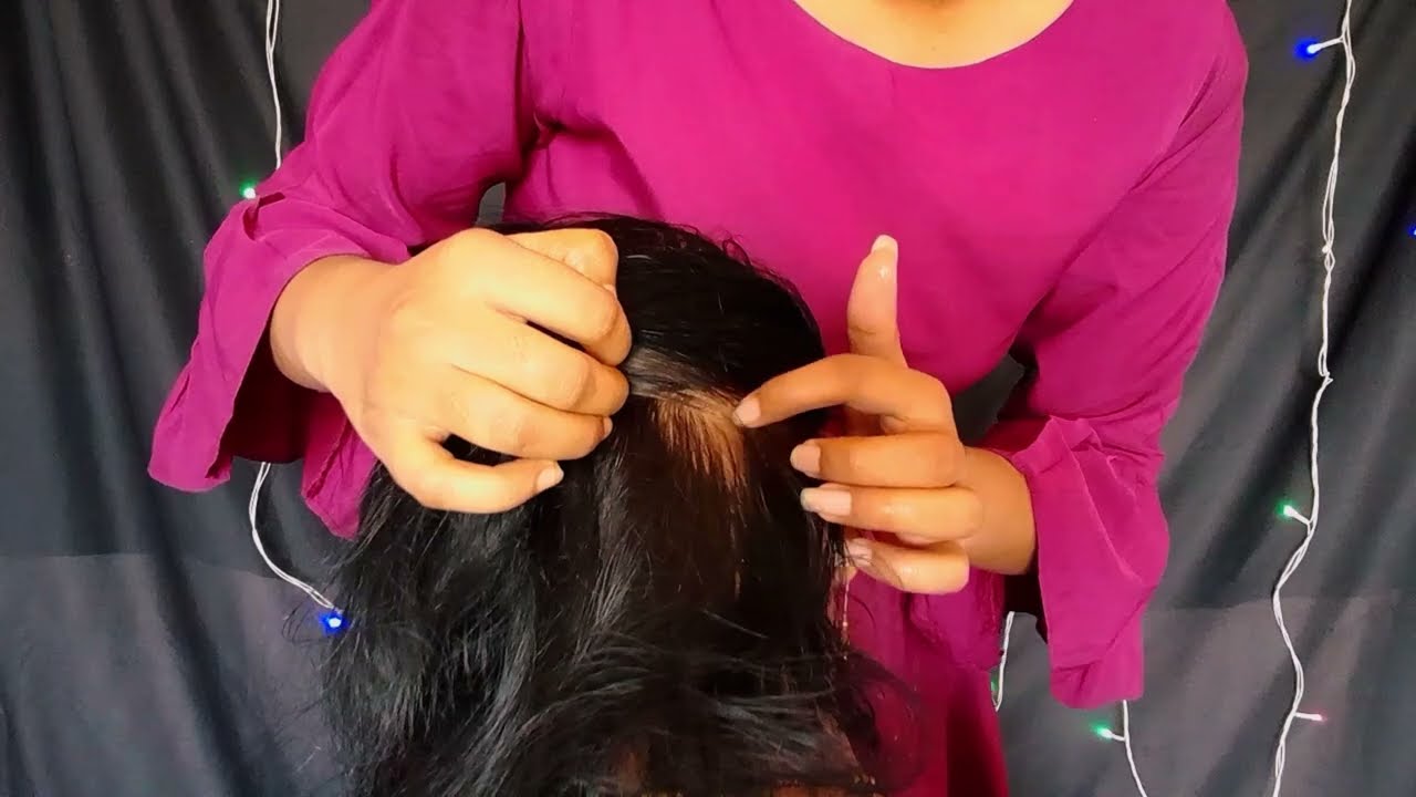 Plucking Lice Eggs || Tingly Head Scratching