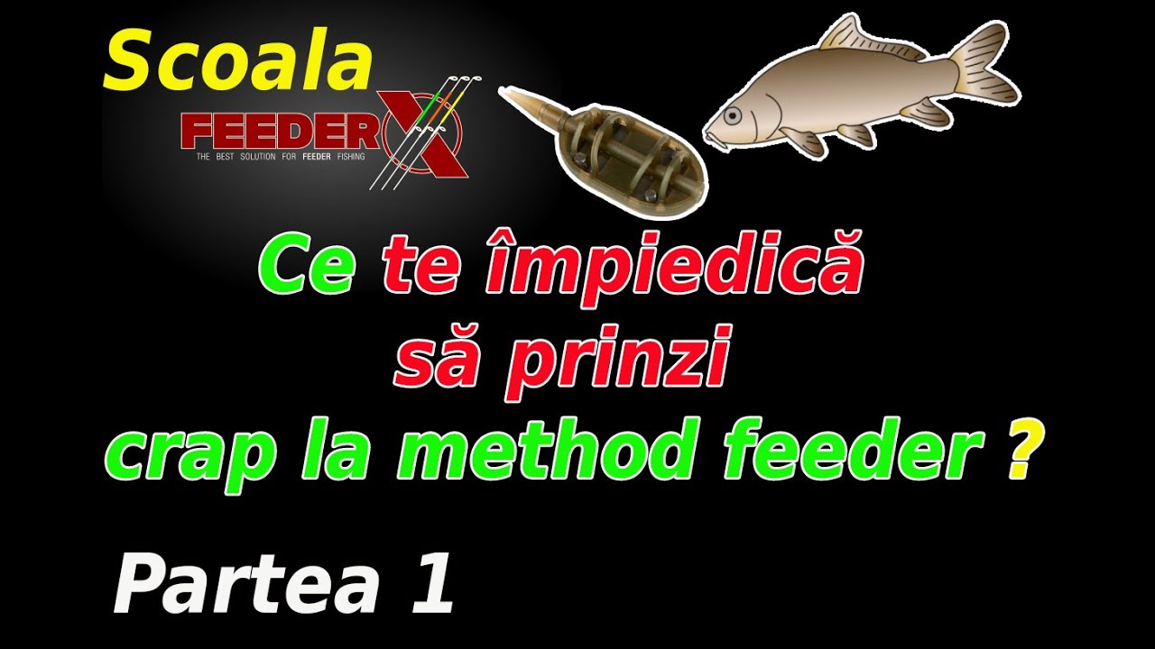 Ce te ține pe loc să nu prinzi crap la method feeder. Partea 1