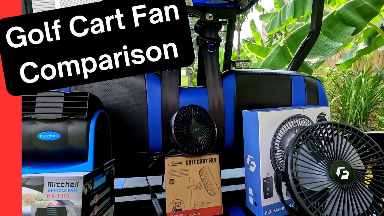 Golf Cart Fan Showdown: 12V vs USB vs Battery Power