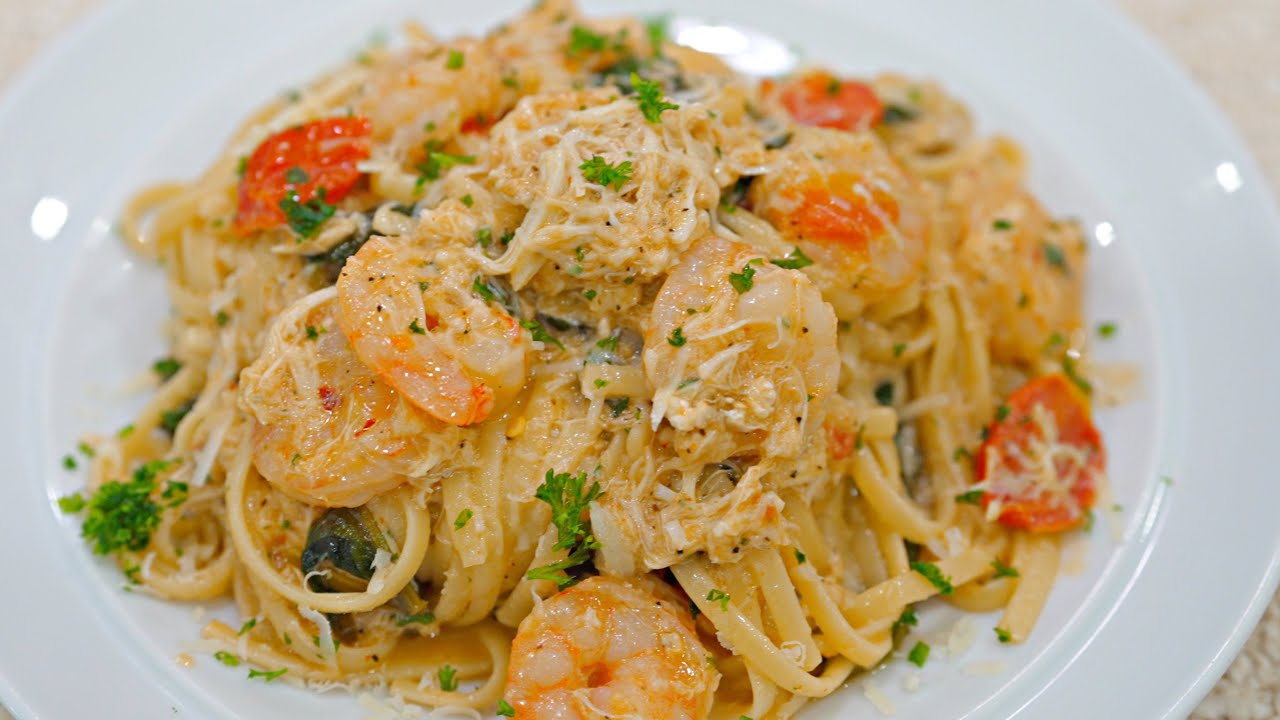 CAJUN Lump Crab & Shrimp Scampi