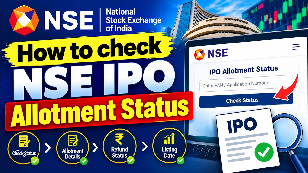 How to check NSE IPO allotment status || #nseipo