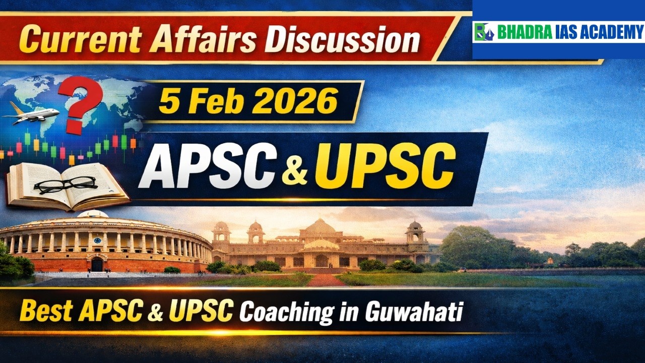 Current Affairs Discussion | 5 Feb 2026  | APSC & UPSC  | Best APSC & UPSC Coaching in Guwahati