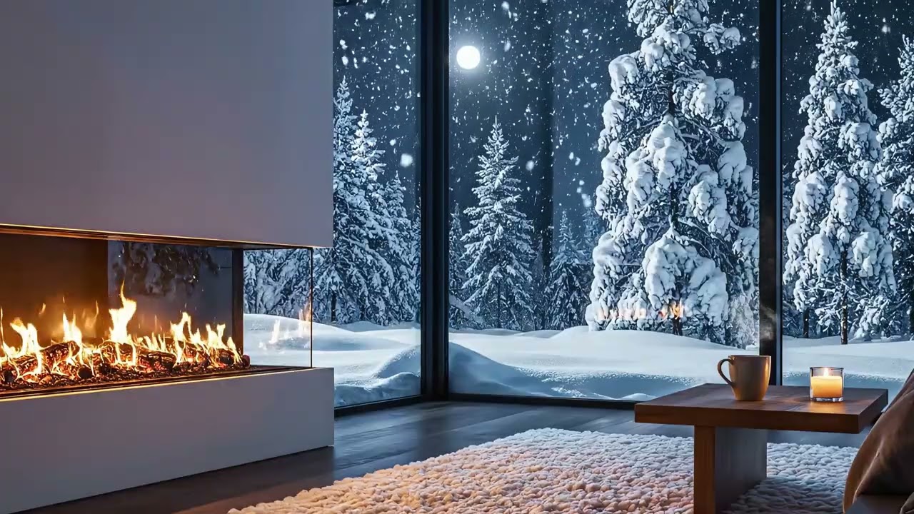 The Perfect Winter Night by the Window ❄️🔥