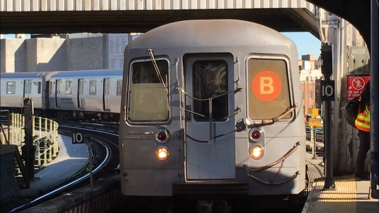 BMT Brighton Line: (B) Exp Trains End/Begin Service with (Q) Lcl Train Action @ Brighton Beach