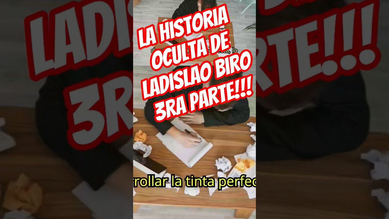 LA HISTORIA OCULTA DE LADISLAO BIRO!!! #historia #libros #birome #biro #literatura
