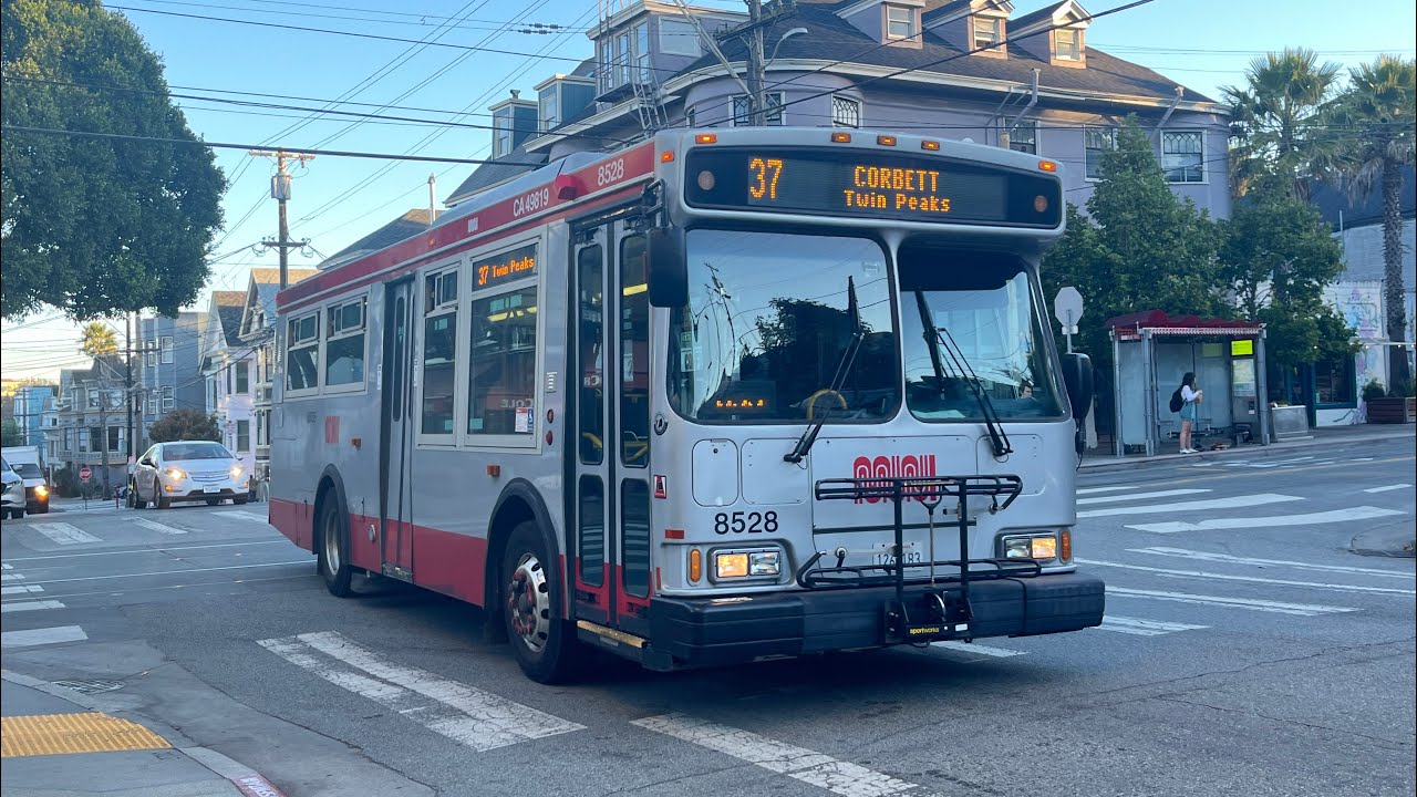 ⁴ᴷ⁶⁰ Last Service Day | SF MUNI Orion VII HEV #8528 on 37 Corbett (October 21, 2025)