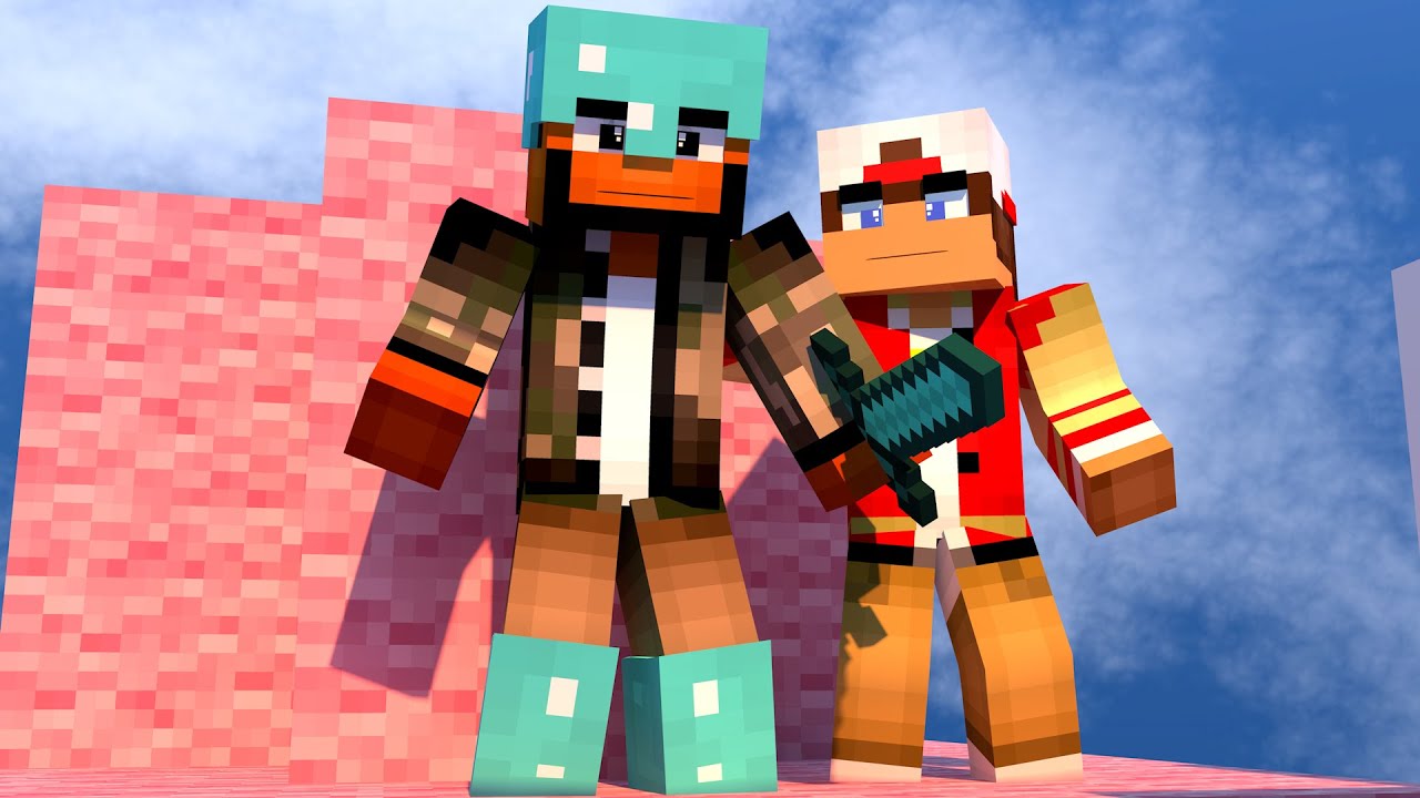 Minecraft: SKYWARS - ENGRAÇADO O PEDRINHO! (c/ RAYDER)