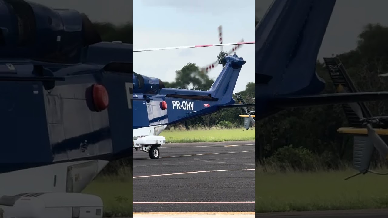 PR-OHV - Leonardo AW139 - Omni Taxi - Aeroporto de Araraquara SBAQ #helicopter #spotthedifference 