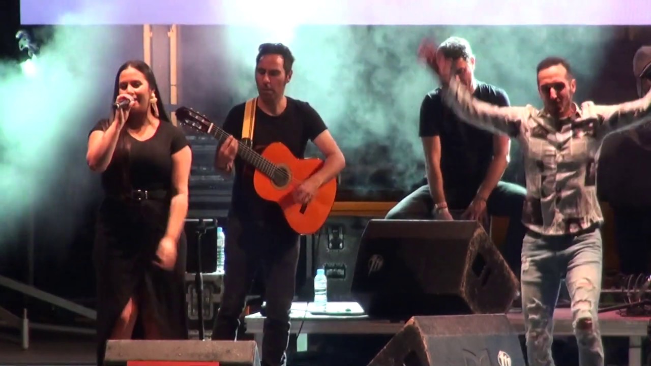 Maki, Fernando Caro y Saray Jiménez en el concierto de Radiolé de las Fiestas de Leganés 2019