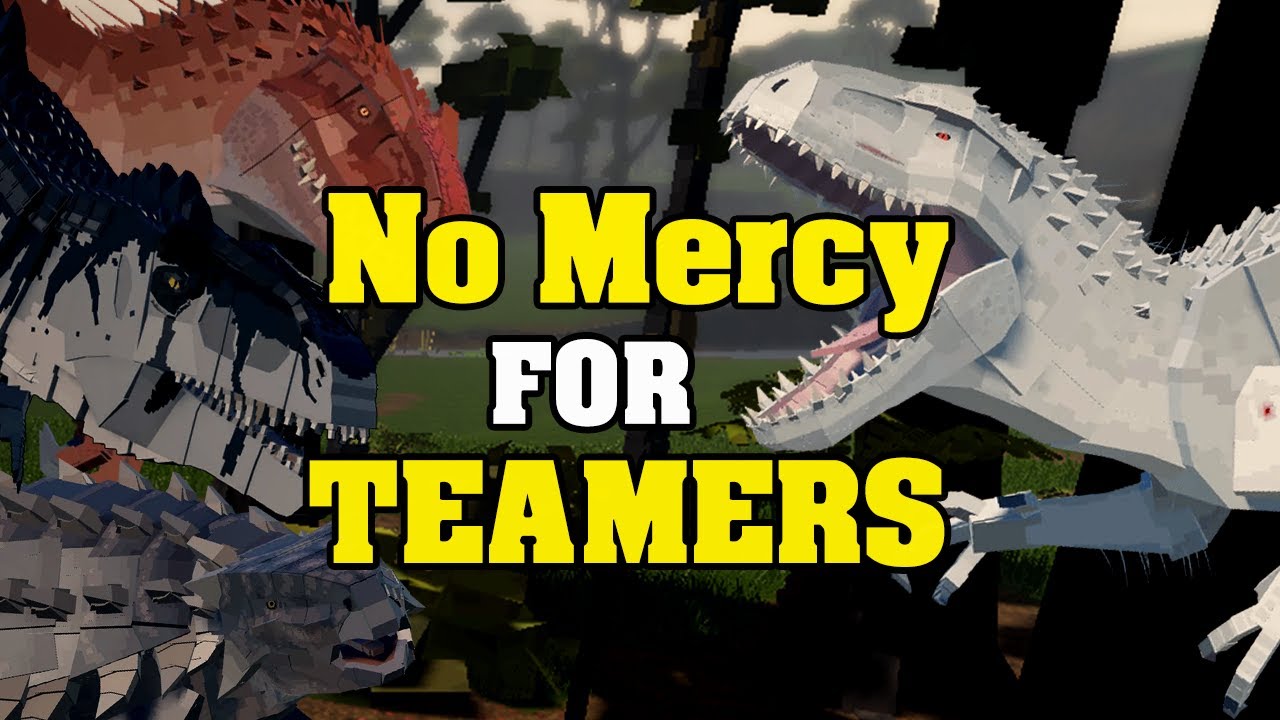 NO MERCY FOR TEAMERS PT4 in #jurassicblocky #roblox