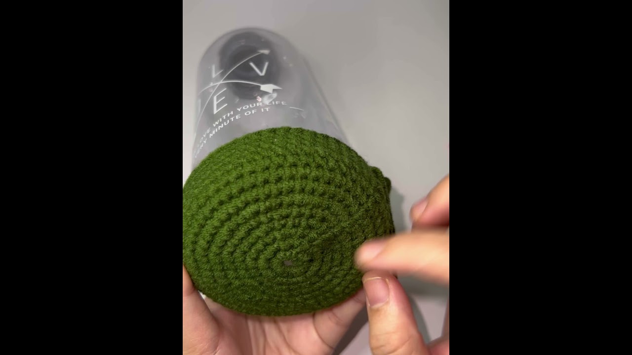TOTURIAL CARA BUAT SARUNG BOTOL KAIT SAIZ LEBAR TAPAK BOTOL 3.5inci