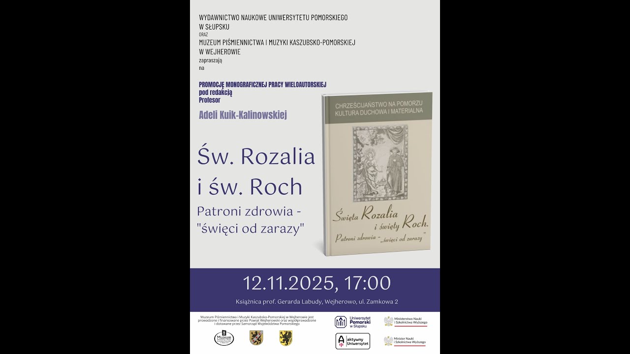 Premiery literackie. Św. Rozalia i św. Roch. Patroni zdrowia – „święci od zarazy”. 